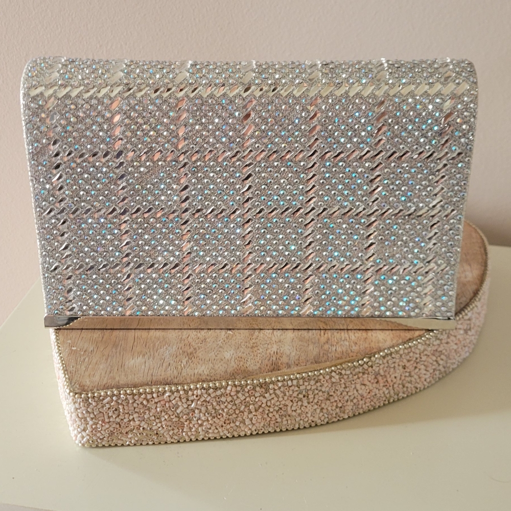 Elegant Silver Clutch Bag
